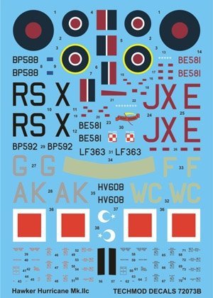 Techmod 72073 - Hawker Hurricane IIc (1:72)