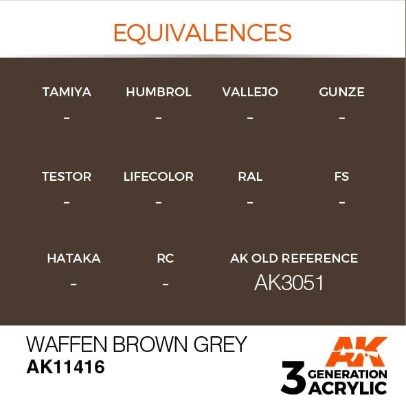 AK Interactive AK11416 Waffen Brown Grey 17ml