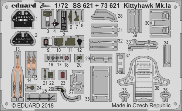 Eduard SS621 Kittyhawk Mk. Ia SPECIAL HOBBY 1/72
