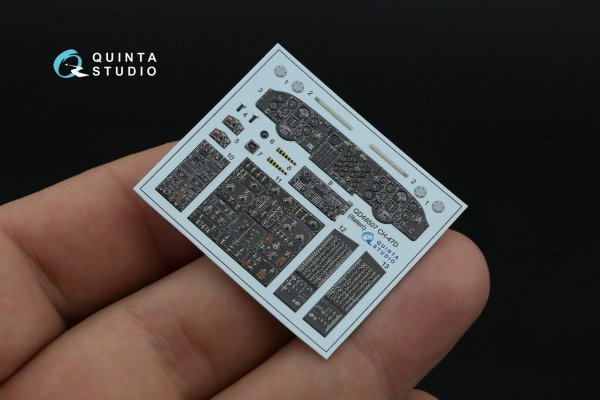 Quinta Studio QD48507 CH-47D 3D-Printed coloured Interior on decal paper (Italeri) 1/48