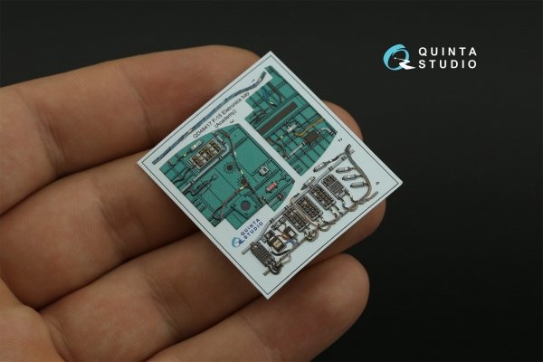 Quinta Studio QD48417 F-15C Eletronics bay 3D-Printed coloured Interior on decal paper (Academy) 1/48