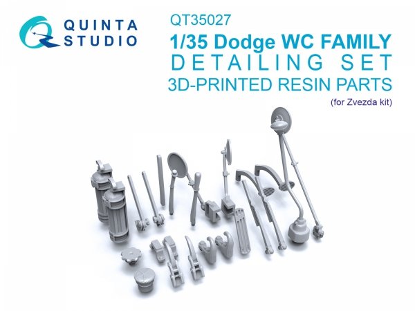 Quinta Studio QT35027 Dodge WC Family detailing set (Zvezda) 1/35
