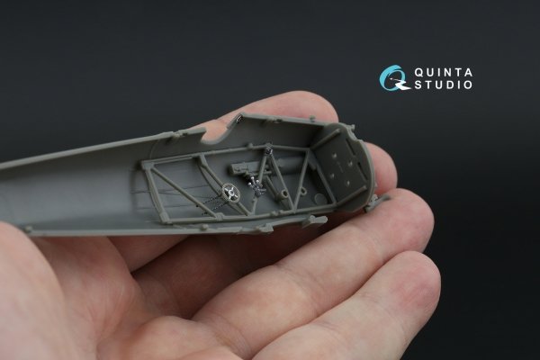 Quinta Studio QD48502 Bristol Bulldog Mk.II 3D-Printed coloured Interior on decal paper (Airfix) 1/48
