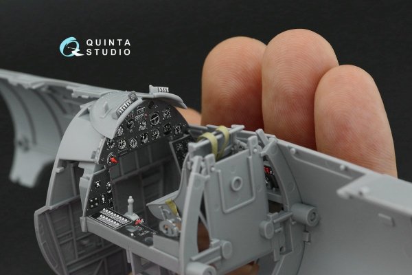 Quinta Studio QD32092 F4U-1D 3D-Printed &amp; coloured Interior on decal paper (Tamiya) 1/32