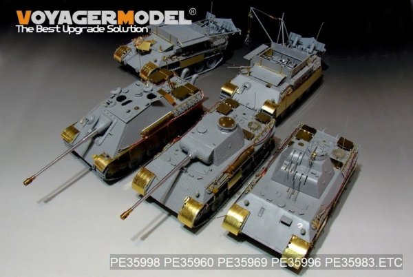 Voyager Model PE35998 WWII German FlaKPanzer V FlaKvierling 20mm MG 151/20 Basic For TAKOM 2105 1/35