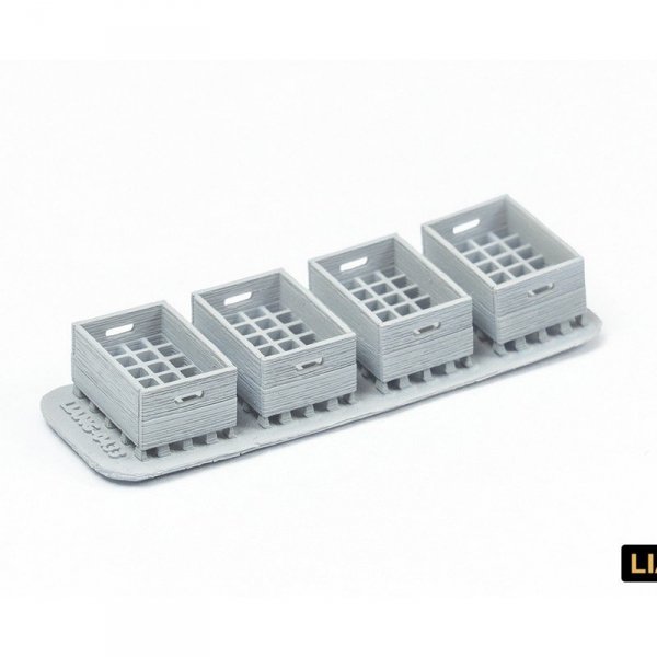 Liang 0433 Beer Soda Bottle  Crates WWII x 4 1/35