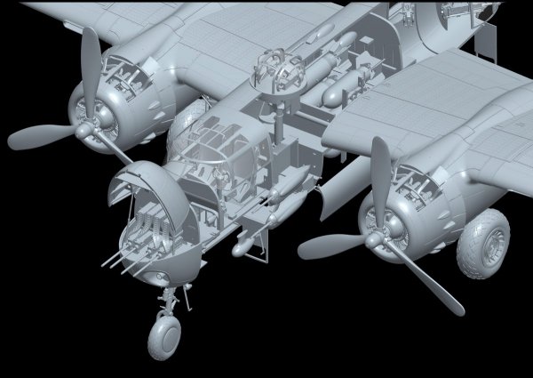 HK Models 01E037 B-25H Mitchell Gunships over CBI 1/32