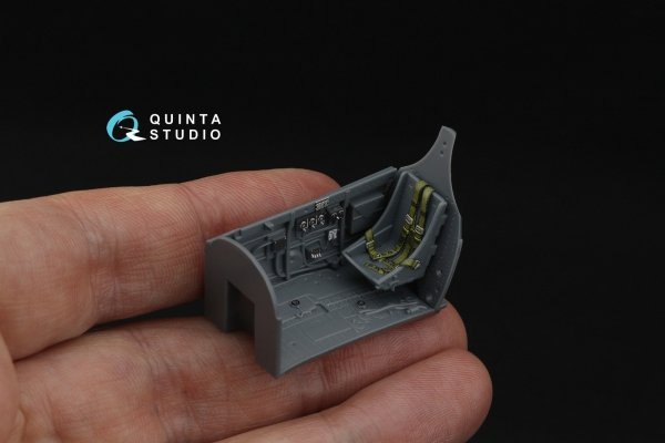 Quinta Studio QD48587 P-40E Warhawk 3D-Printed &amp; coloured Interior on decal paper (Eduard) 1/48