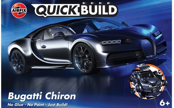 Airfix 6025 Quickbuild Bugatti Chiron Black