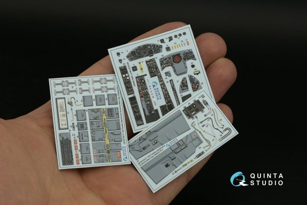 Quinta Studio QD32180 F-104S 3D-Printed coloured Interior on decal paper (Italeri) 1/32