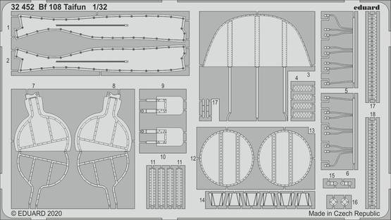 Eduard 32452 Bf 108 Taifun EDUARD 1/32