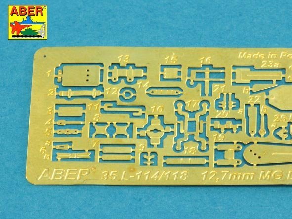 Aber 35L-118 Barrel for Russian 12,7mm heavy machine gun DShK, after WWII version (T-54/55; BTR-60APC) (1:35)
