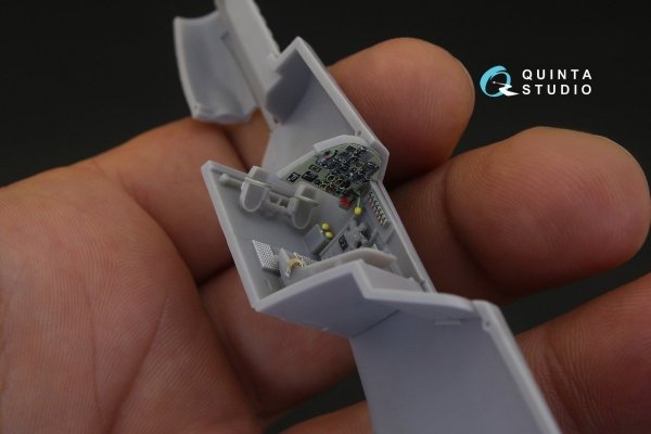 Quinta Studio QD48105 Bf 109C/D 3D-Printed &amp; coloured Interior on decal paper (for Modelsvit kit) 1/48