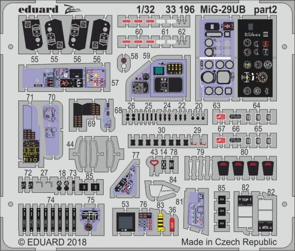 Eduard 33196 MiG-29UB TRUMPETER 1/32