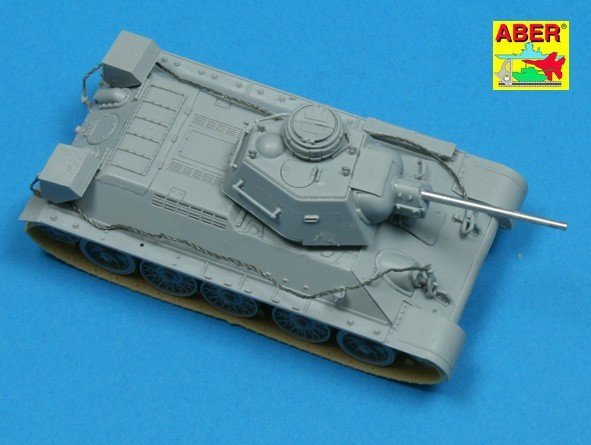Aber 72L-34 Lufa ZiS-5/F-34 do czołgu KW-1 późny i T-34/76 / Russian 76,2 mm ZiS-5/F-34 barrel for late KV-1 and T-34/76 1/72