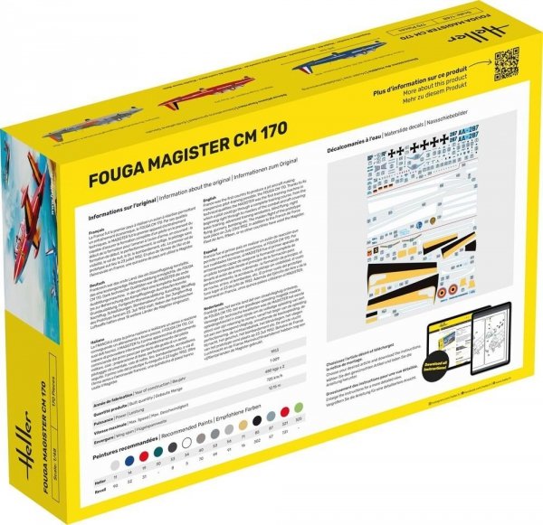 Heller Heller 30510 Fouga Magister CM 170 1/48