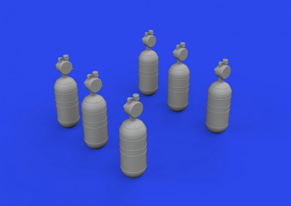 Eduard 632200 WWII USAAF oxygen cylinder A-6 PRINT 1/32