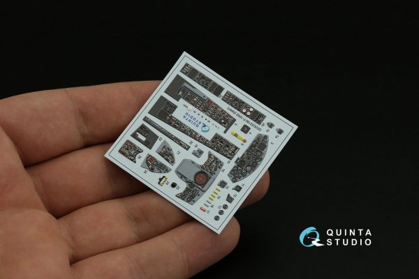Quinta Studio QDS-32180 F-104S 3D-Printed coloured Interior on decal paper (Italeri) (small version) 1/32