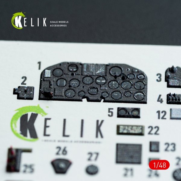 Kelik K48141 P-47D - 25RE/28RA - interior 3D decals for MiniArt kit (1/48)