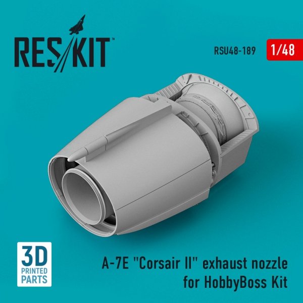 RESKIT RSU48-0189 A-7E &quot;CORSAIR II&quot; EXHAUST NOZZLE FOR HOBBYBOSS KIT (3D PRINTED) 1/48