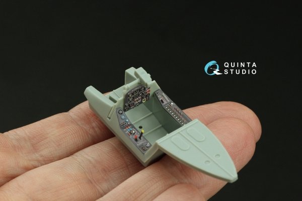 Quinta Studio QD48499 Ta 183 3D-Printed &amp; coloured Interior on decal paper (Academy) 1/48