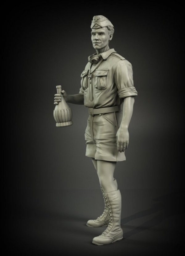 Panzer Art FI35-084 DAK tankers RK award ceremony No.1  1/35