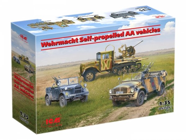 ICM DS3526 Wehrmacht Self-propelled AA vehicles 1/35