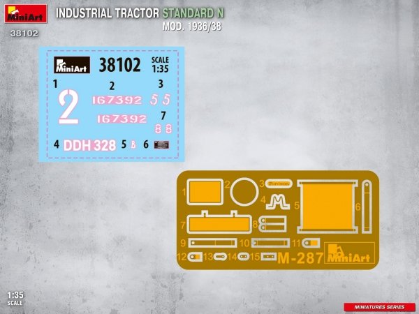 MiniArt 38102 INDUSTRIAL TRACTOR STANDARD N MOD. 1936/38 1/35