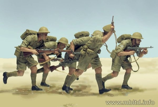 Master Box 3580 British Infantry in action (North Africa 1941-1943). Desert Battles. Kit 2 (1:35)