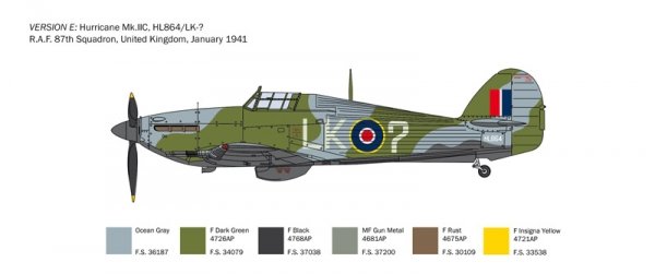 Italeri 2828 Hurricane Mk. IIC 1/48