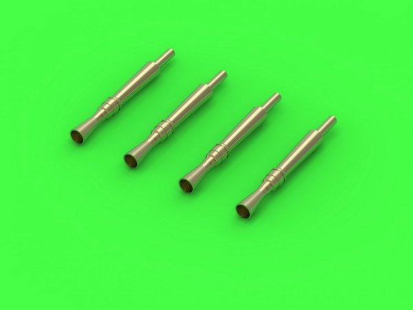 Master GM-72-010 Końcówki lufy pistoletu maszynowego Besa (7,92mm) (4szt) 1/72