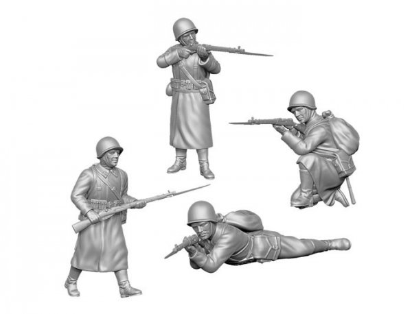  Zvezda 6197 Soviet Infantry (winter uniform, 1941-1942 ) 1/72