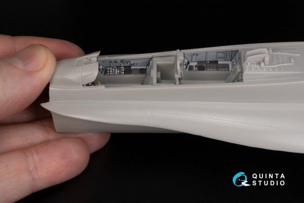 Quinta Studio QD48345 F/A-18B 3D-Printed &amp; coloured Interior on decal paper (Hasegawa) 1/48