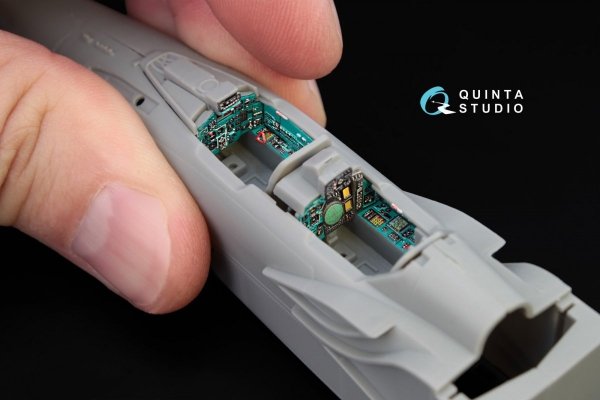 Quinta Studio QD72015 MiG-31DZ 3D-Printed &amp; coloured Interior on decal paper (for Trumpeter kit) 1/72