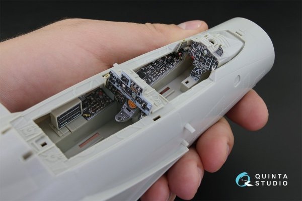 Quinta Studio QD32037 F-4J 3D-Printed &amp; coloured Interior on decal paper (for Tamiya kit) 1/32