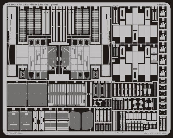 Eduard 32190 F6F-5N gun bay 1/32 TRUMPETER