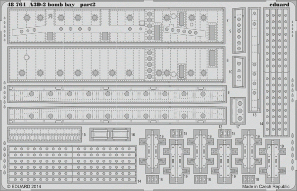 Eduard 48764 A3D-2 bomb bay 1/48 TRUMPETER