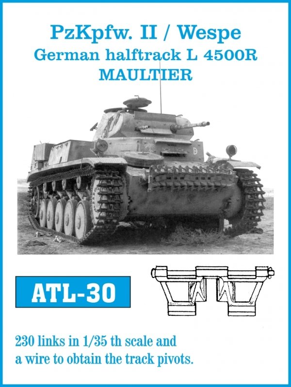 Friulmodel ATL-030 PzKpfw. II / German halftrack L 4500R  MAULTIER 1/35