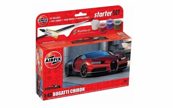 Airfix 55005 Small Starter Set Bugatti Chiron 1/43