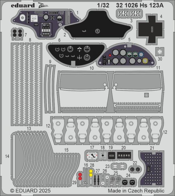 Eduard 321026 Hs 123A ICM 1/32