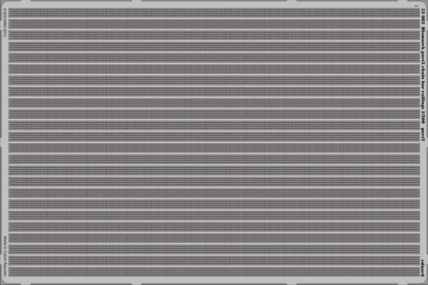 Eduard 53082 Bismarck part 3 - chain bar railings 1/200  TRUMPETER