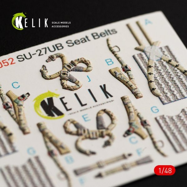 KELIK K48052 SU-27UB FLANKER INTERIOR 3D DECALS FOR GWH KIT 1/48