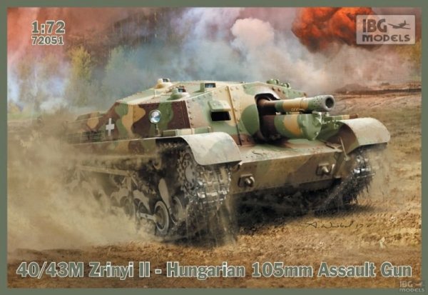 IBG 72051 40/43M Zrinyi II Hungarian 105mm Assault Gun (1:72)