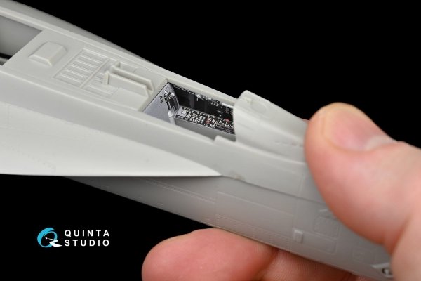 Quinta Studio QD48049 F/A-18E 3D-Printed &amp; coloured Interior on decal paper (for Hasegawa kit) 1/48