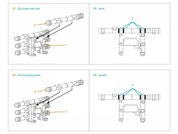 Quinta Studio QT72034 9M120 Ataka ATGM, six-pack kit (for all kits) 1/72