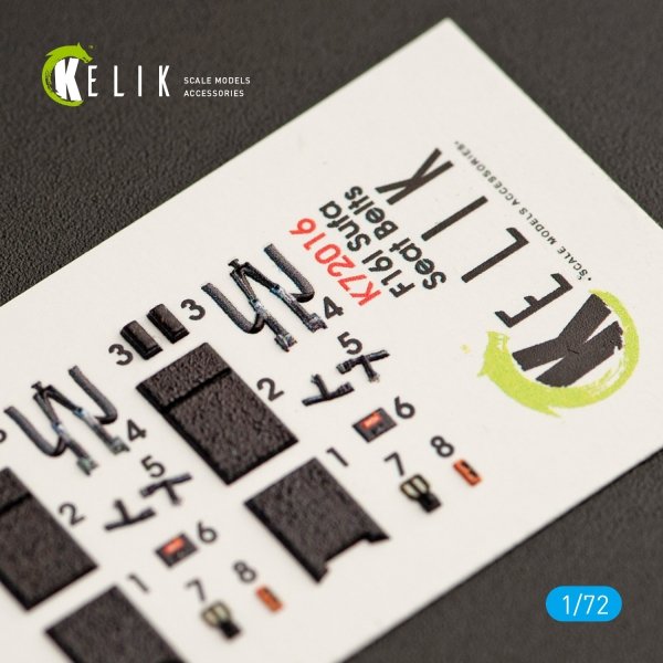 KELIK K72016 F-16I &quot;SUFA&quot; INTERIOR 3D DECALS FOR KINETIC KIT 1/72