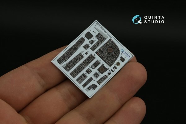 Quinta Studio QDS-48324 A-6E 3D-Printed coloured Interior on decal paper (Kinetic) (Small version) 1/48