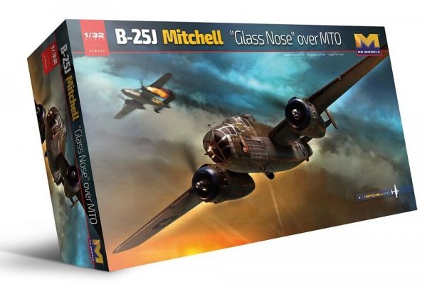 HK MODELS 01E024 B-25J Glass Nose, Version 2. Mediterranean Theater of Operations (MTO) 1/32