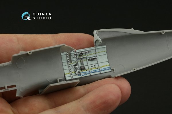 Quinta Studio QD48390 Macchi C.202 Folgore Late 3D-Printed &amp; coloured Interior on decal paper (Hasegawa/Eduard) 1/48