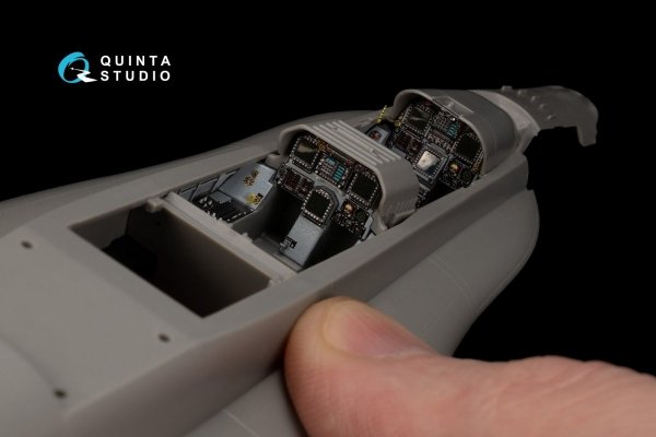 Quinta Studio QD48215 F/A-18D Early 3D-Printed &amp; coloured Interior on decal paper (Kinetic) 1/48